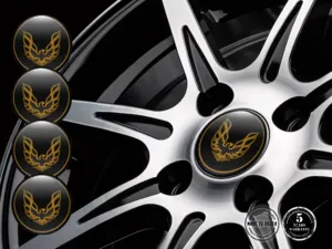Pontiac Version Emblèmes Roue Design Étiquette Premium